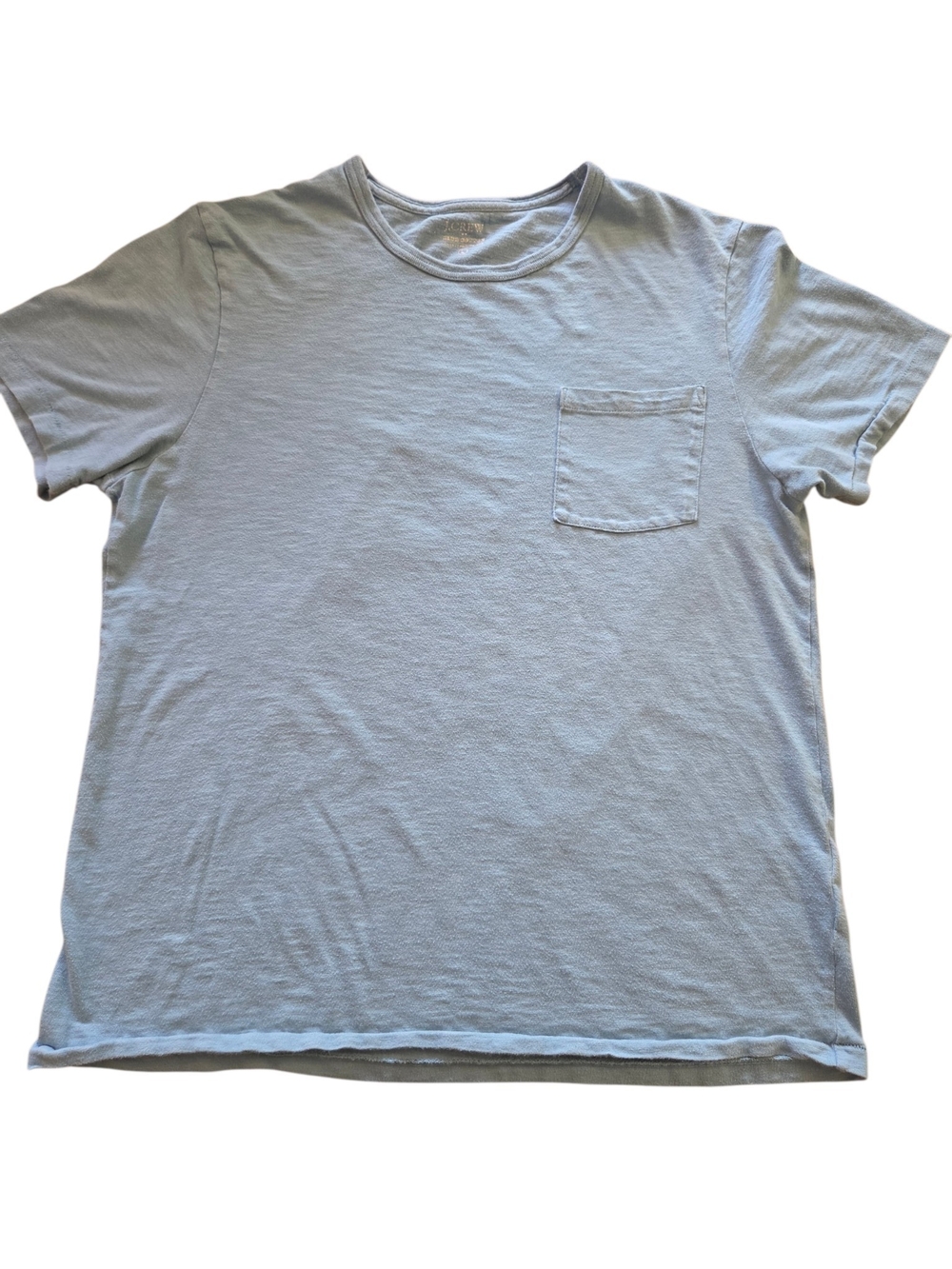 J. Crew Pale Blue Short Sleeve Pocket Tee